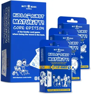 Kids Against Maturity: Card Game for Kids and Family, Super Fun Hilarious for Family Party Game Night, Combo Pack (Combo Pack (Core Expansion 1,2,3))