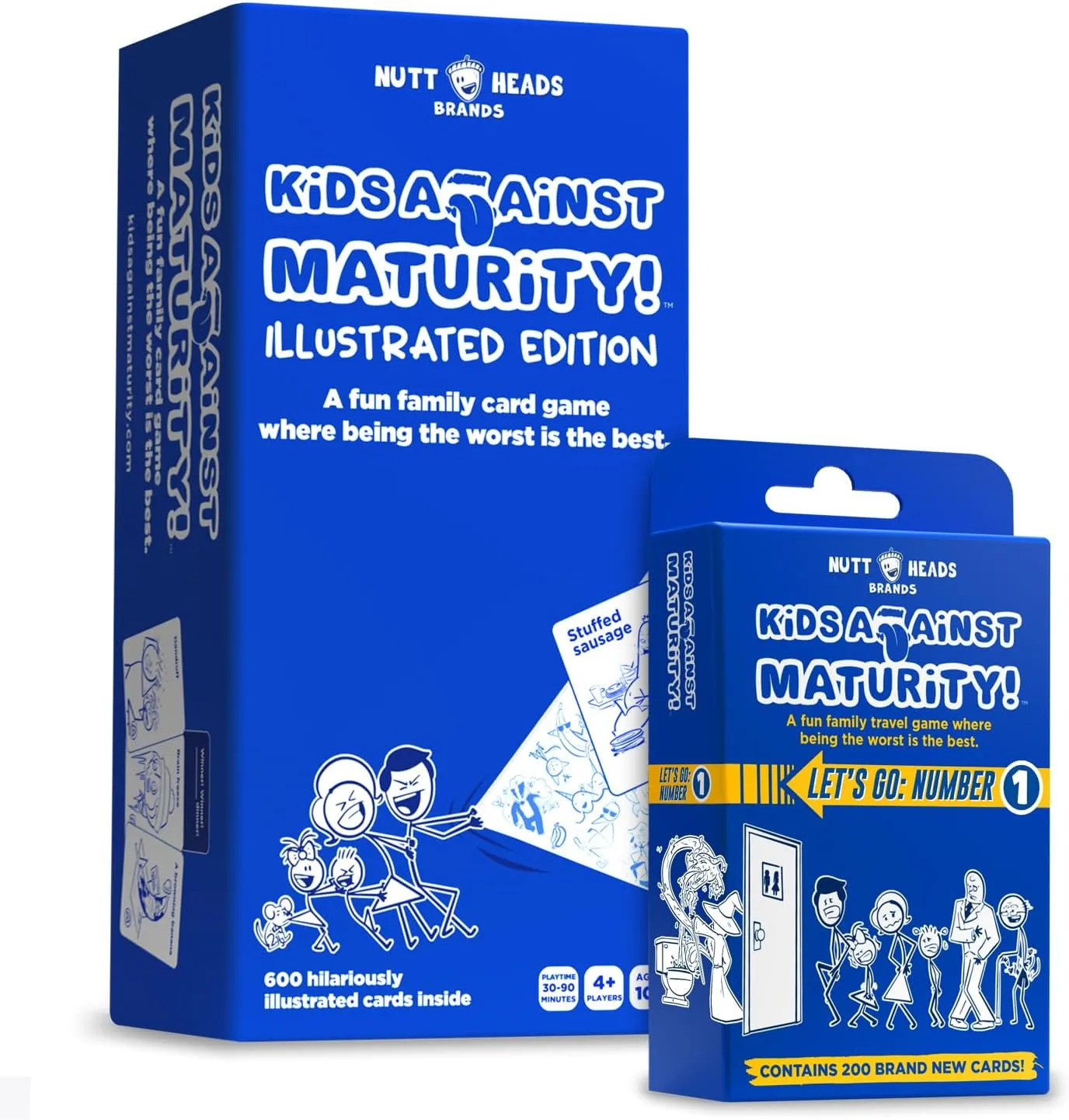 Kids Against Maturity: Card Game for Kids and Family, Super Fun Hilarious for Family Party Game Night, Combo Pack (Core Expansion 1)