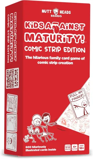 Kids Against Maturity: The Original Card Game for Kids and Families, Super Fun Hilarious for Family Party Game Night (Comic Edition)