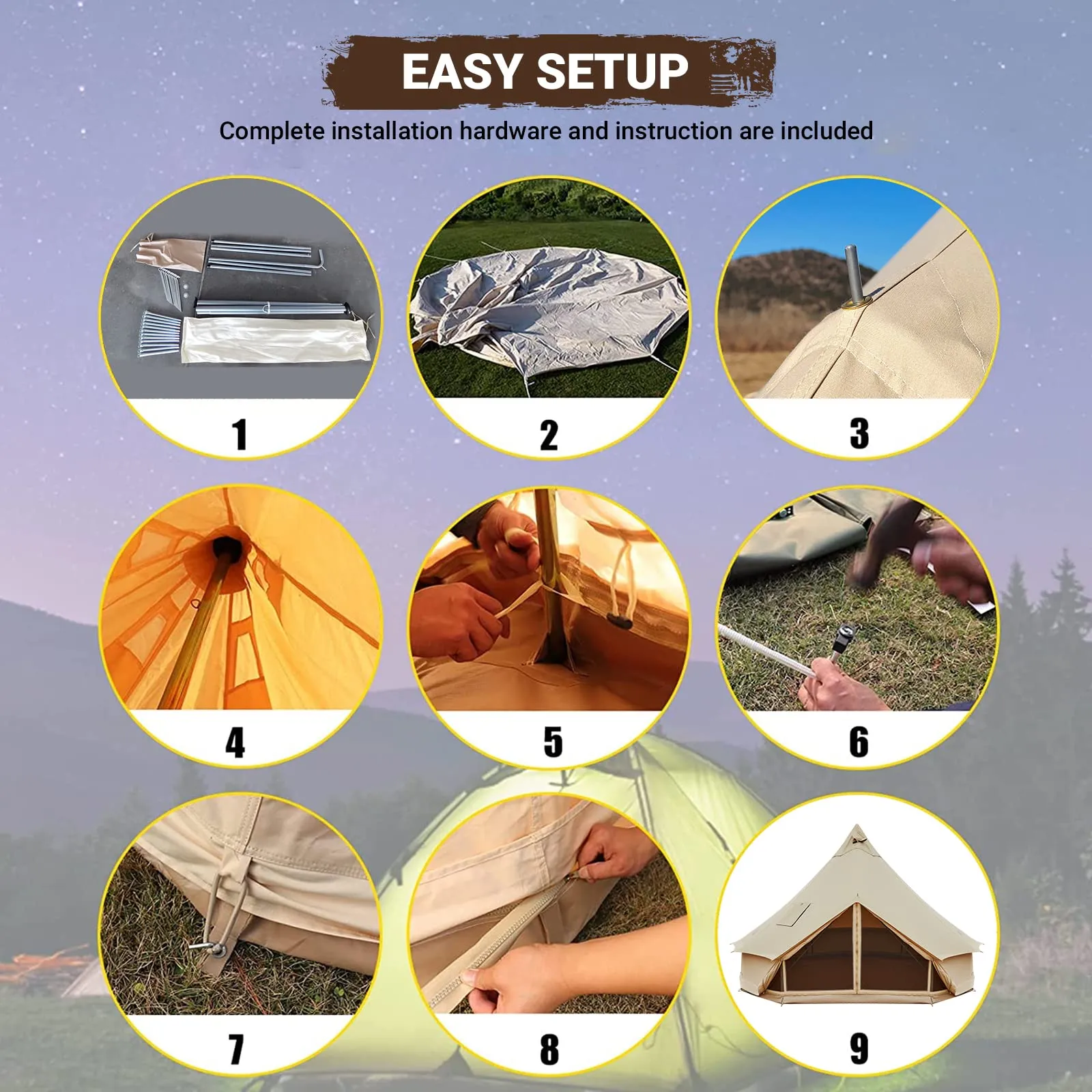 KingCamp KHAN C 400 Canvas Camping Tent