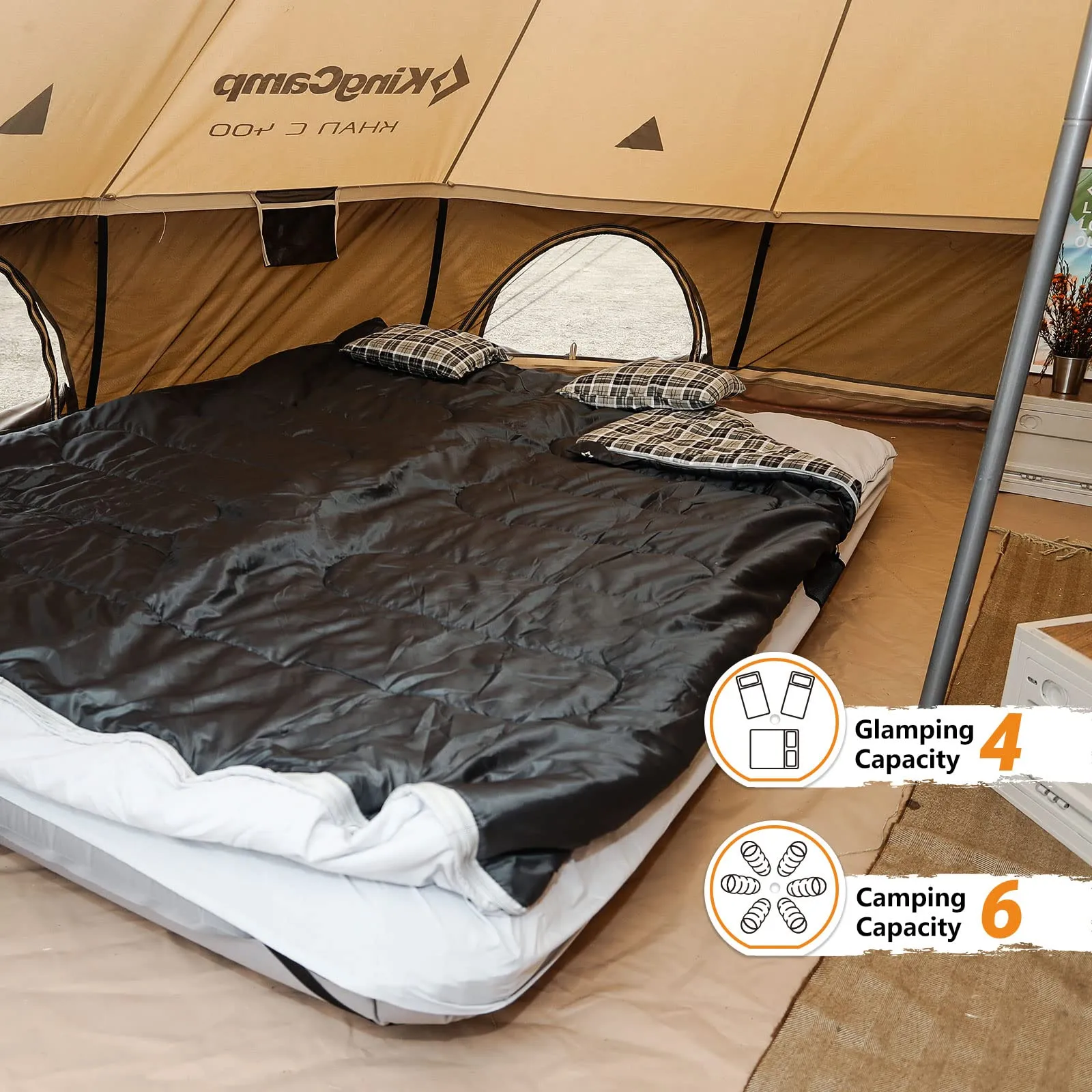 KingCamp KHAN C 400 Canvas Camping Tent