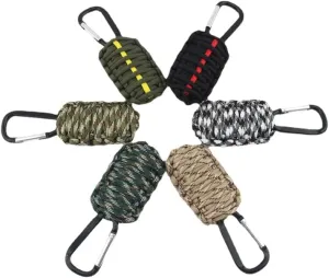 kkekos Multi Functional Survival Kits Fishing with Fire Starter Rope