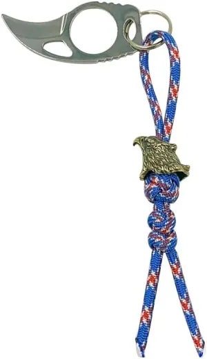 Knife Lanyard Beads: 550 Paracord Beads | EDC Lanyard Beads for Knives, Hand-Casted Metal Copper Symbols of Liberty American Eagle Paracord Beads and Charms, Lanyard Bead with Neck Knife