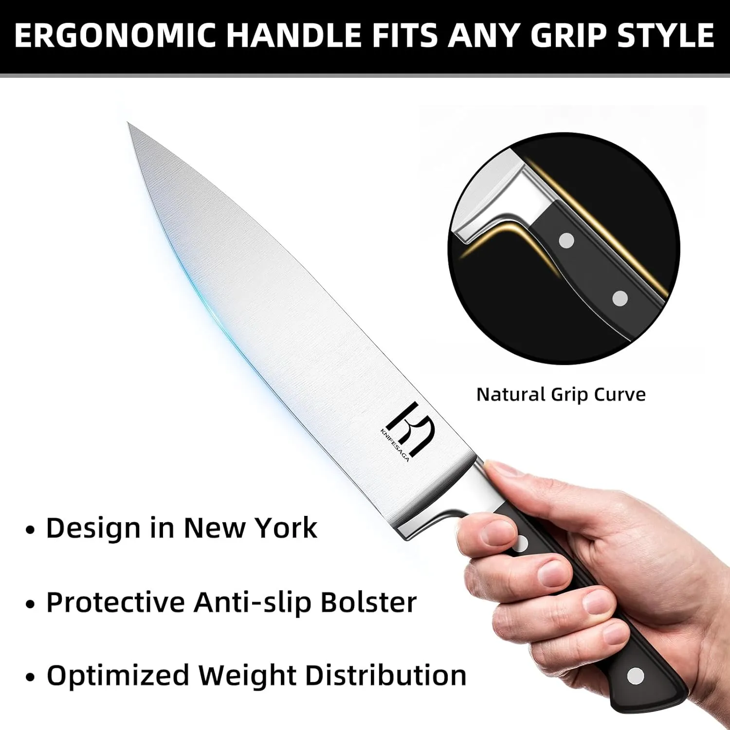 Knife Set, 15 Pcs Kitchen Knife Block Set, Enduring Razor-Sharp Japanese High Carbon Stainless Steel Chef Knife Set with Block and Sharpener, Premium Knives Set for Kitchen, Black Acacia
