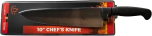 Kosmos Q 10-Inch Chefs Knife - Hand-Crafted Chef Knife with No-Slip Handle - Easy-To-Sharpen Kitchen Knife - Pro Chef Knives for Slicing, Dicing & Chopping - Balanced Cooking Knife for Easy Handling