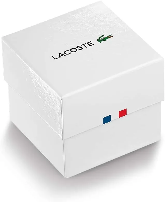 Lacoste Boston Men's Chronograph Watch - Classic Stainless Steel - Tachymeter - Water Resistant up to 5ATM/50 Meters - Modern Design for Him - 42mm