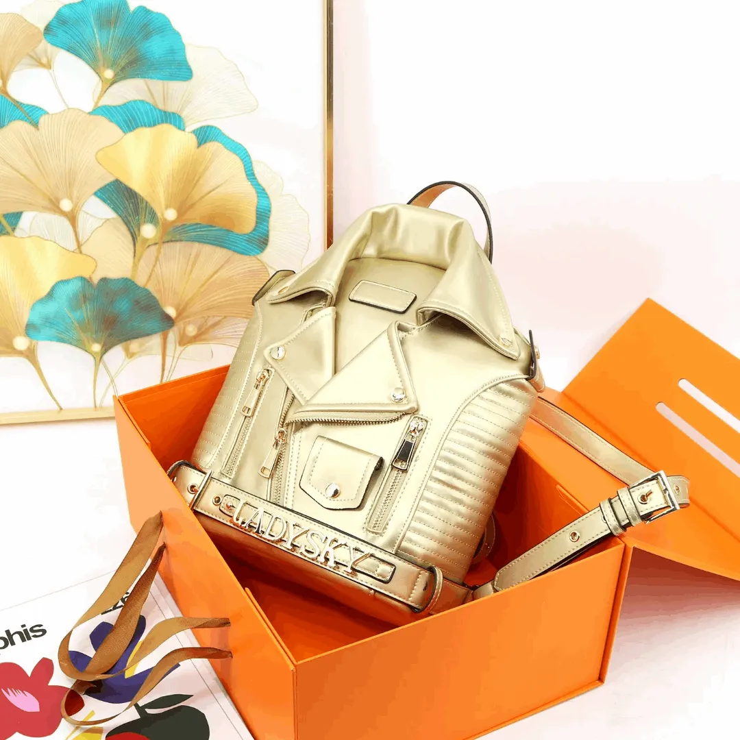 Ladysky Stylish PU Leather Backpack – Trendy & Compact 26cm Handbag for Women