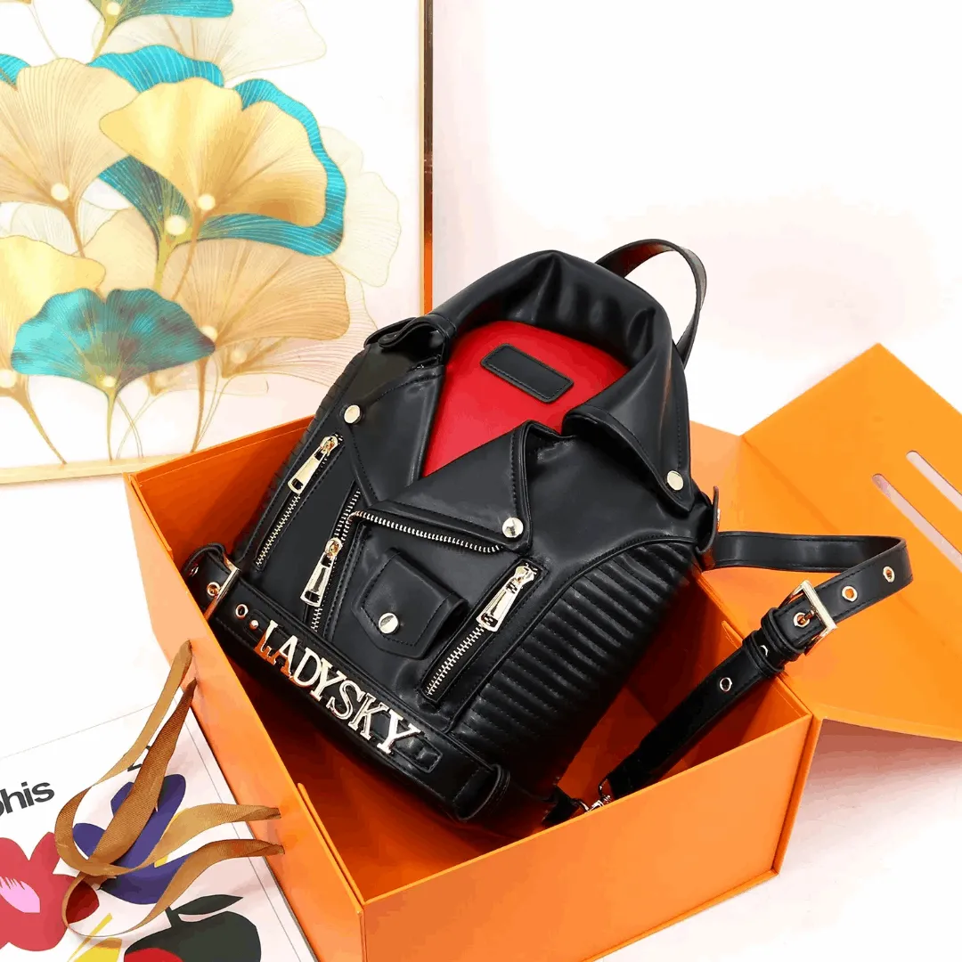 Ladysky Stylish PU Leather Backpack – Trendy & Compact 26cm Handbag for Women