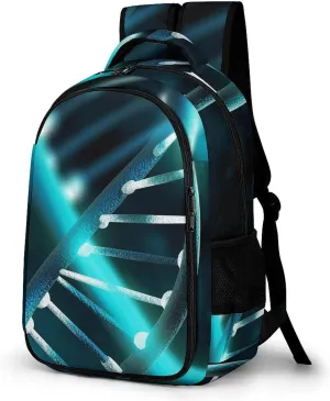 Laptop Backpack for Women Men Daypack Waterproof Science Gene Strand Computer Bag Business Work Bag for Travel