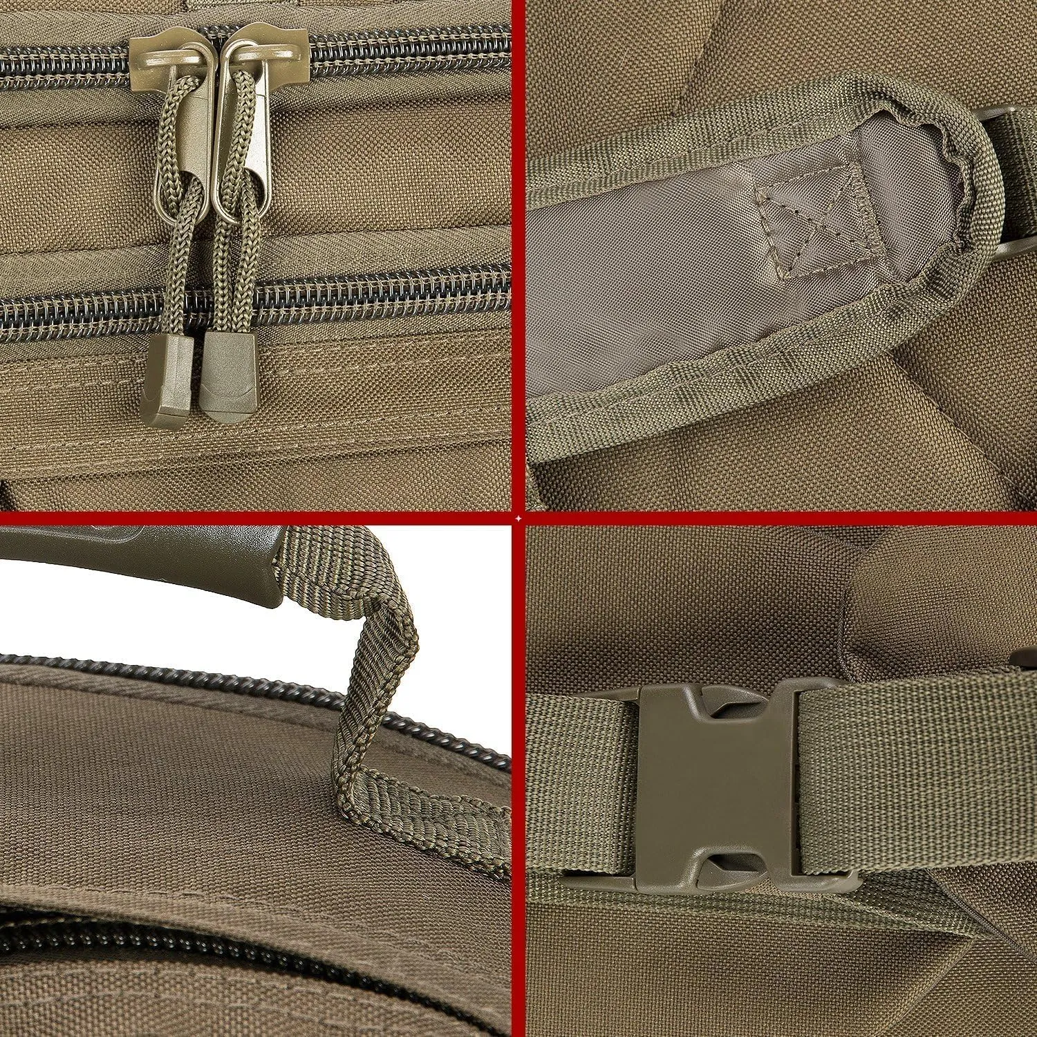Large Tactical Expandable Backpack 39L-64L Military Bug Out Bag With Waist Strap