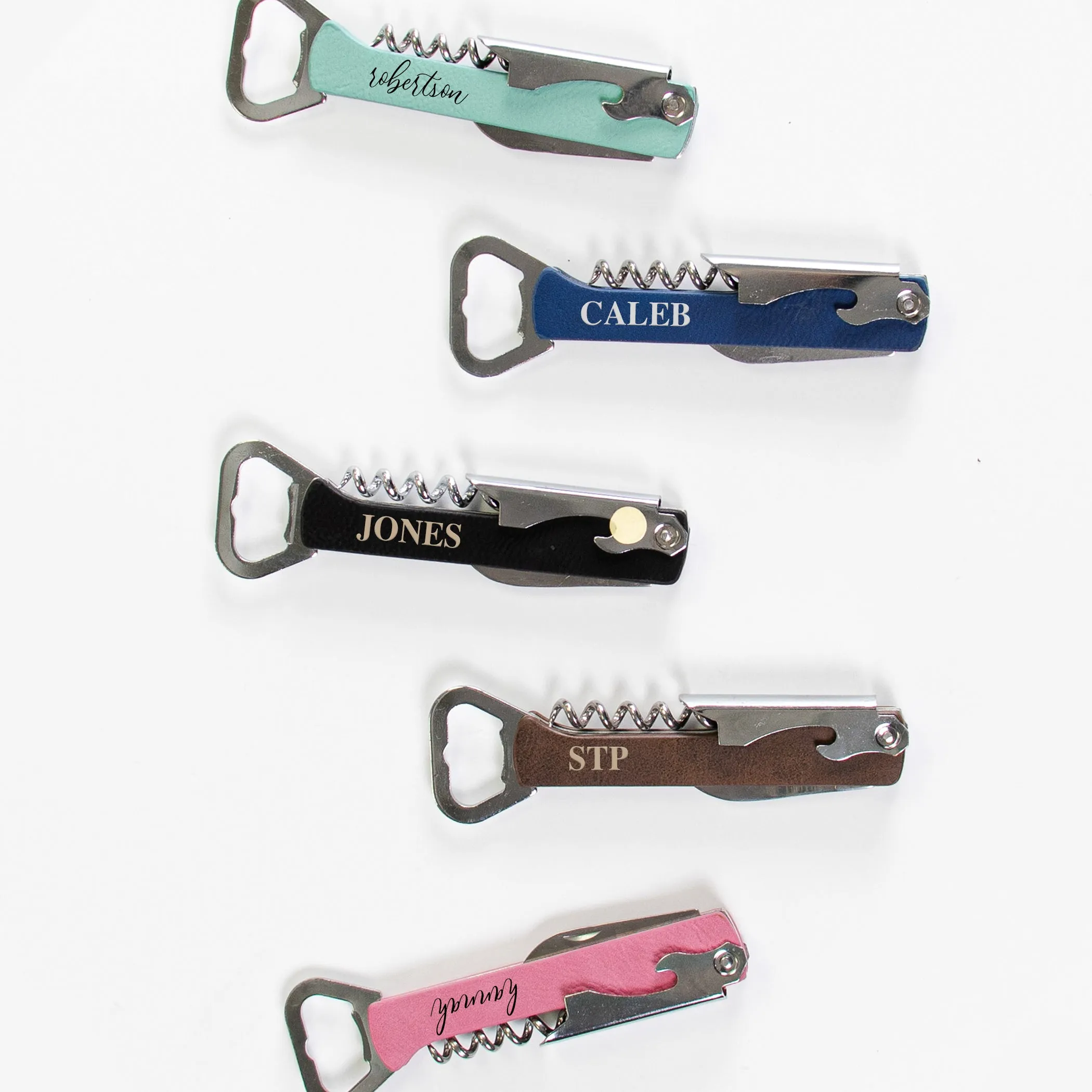 Leatherette Cork Opener Multi-Tool