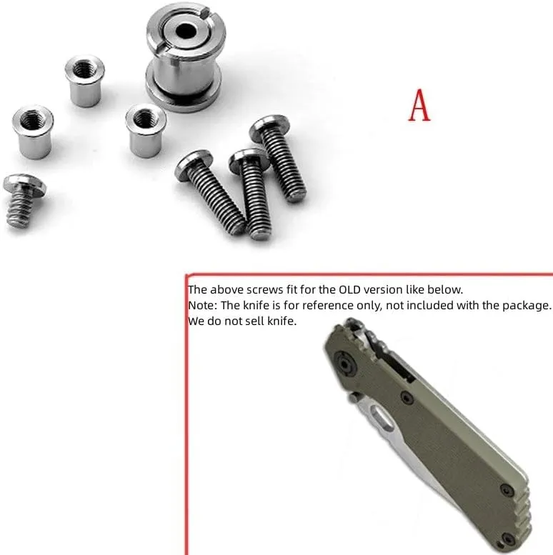 LEEVII 1 Set Spindle Screw Fits For Strider SNG Old Version, Titanium Locking Screw Support Shaft DIY Replacement(Silver)