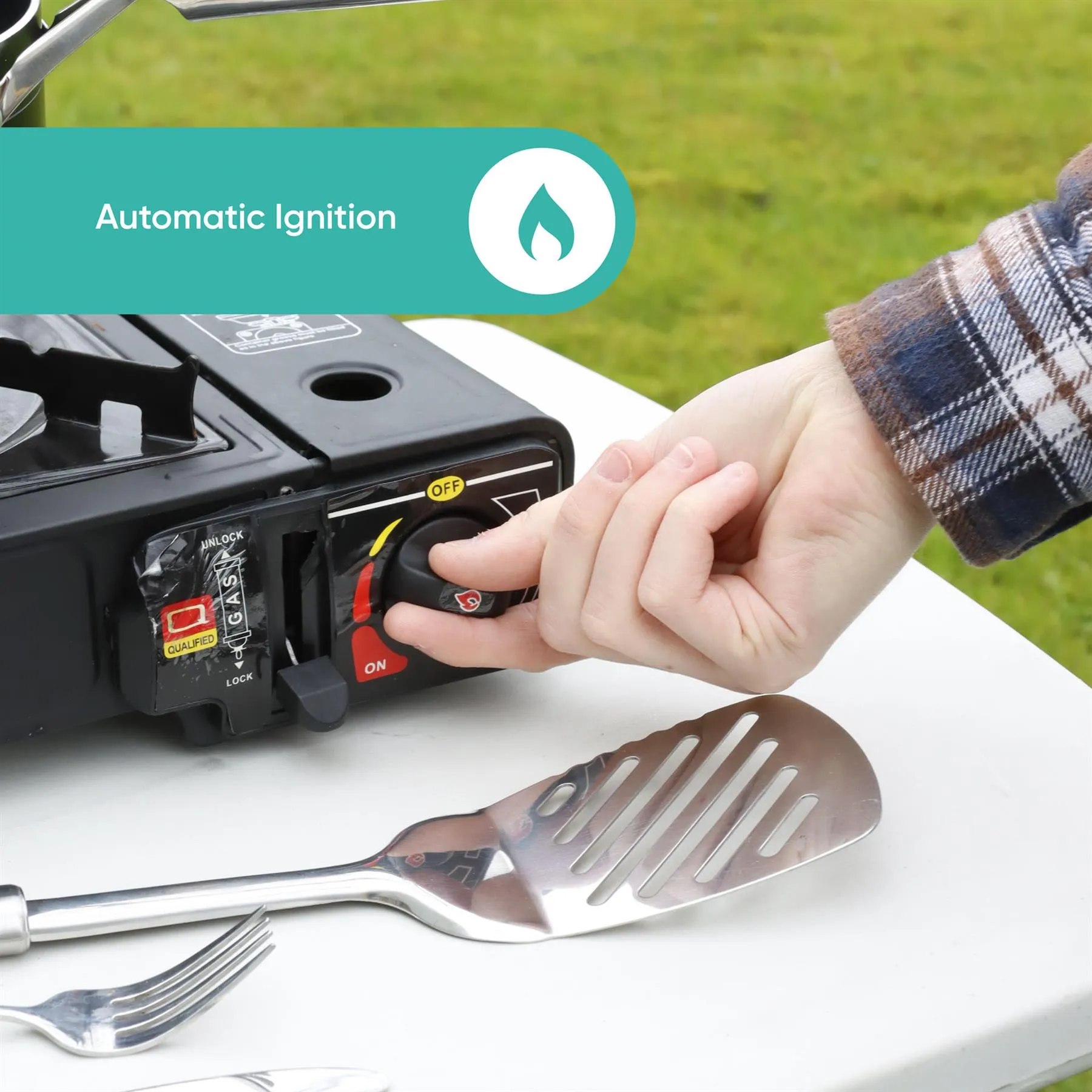 Leisurewize Gourmet1 Single Burner Portable Gas Cooking Stove