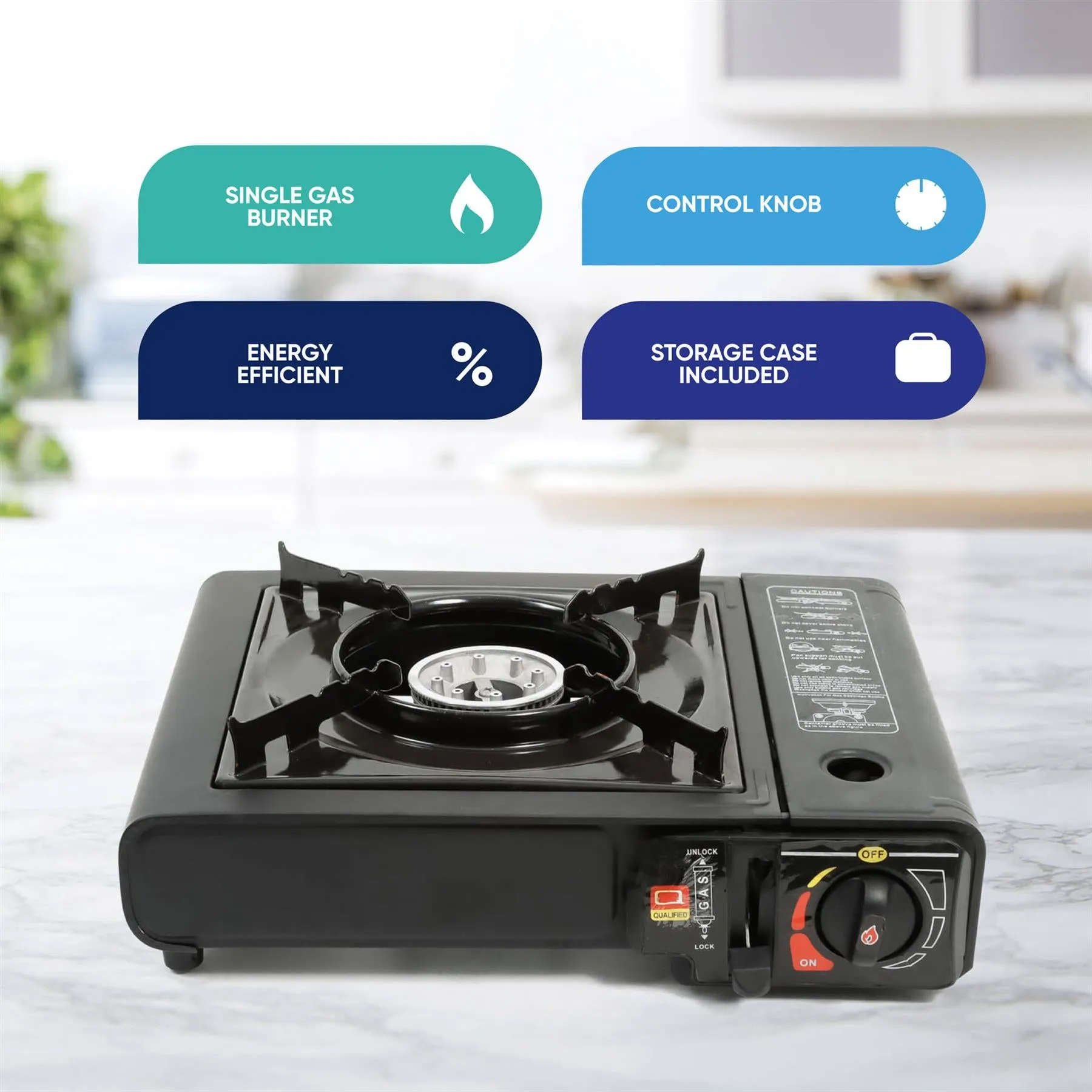 Leisurewize Gourmet1 Single Burner Portable Gas Cooking Stove