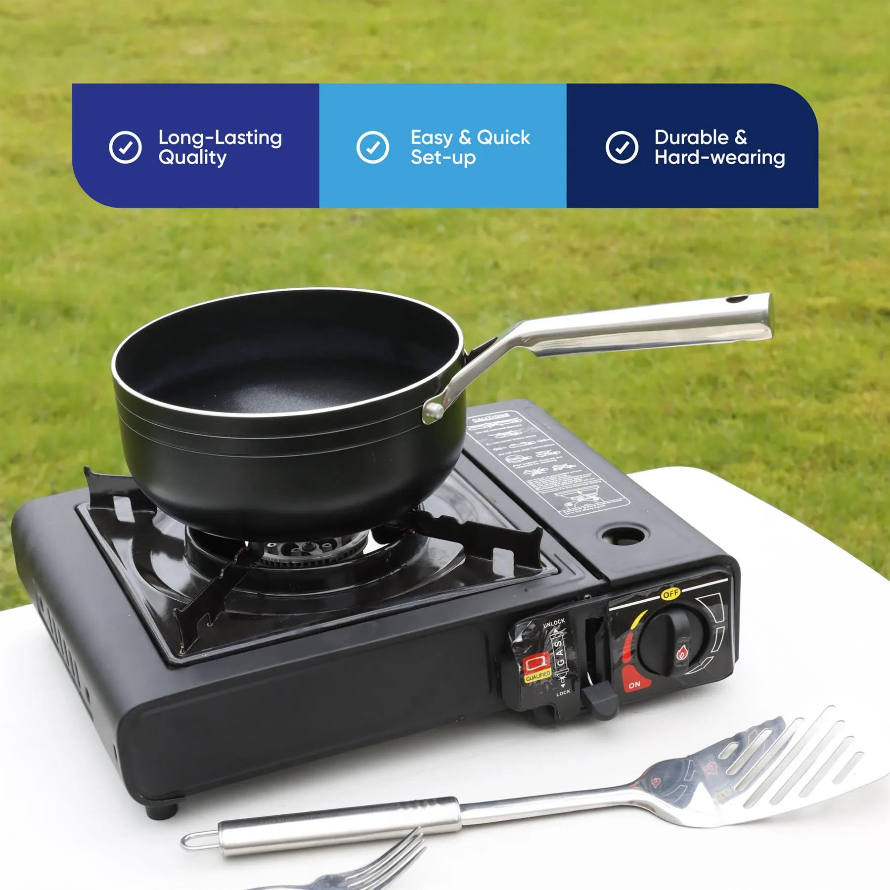 Leisurewize Gourmet1 Single Burner Portable Gas Cooking Stove