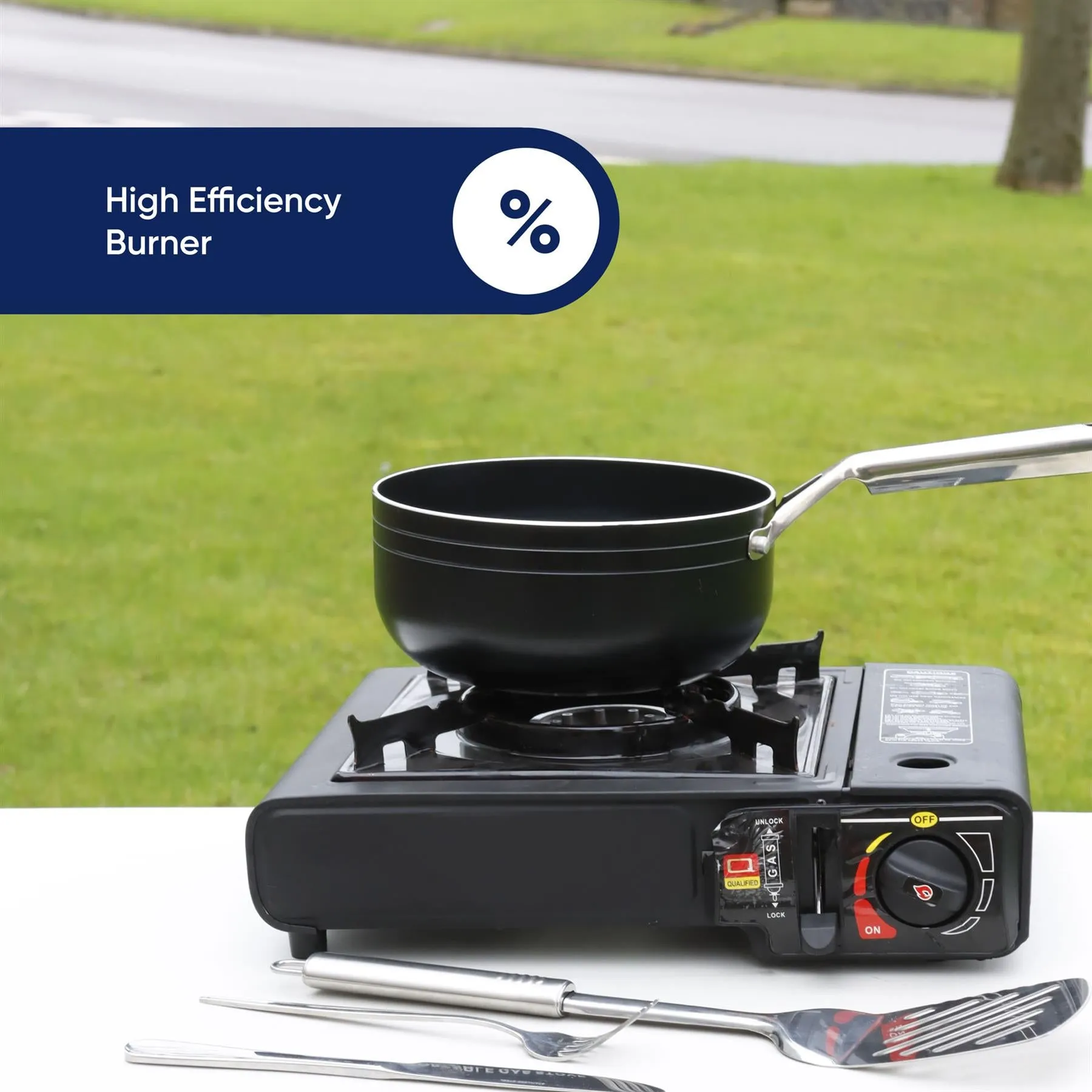 Leisurewize Gourmet1 Single Burner Portable Gas Cooking Stove