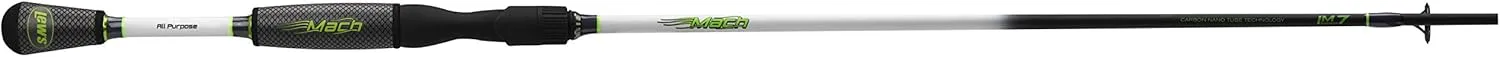 Lew's MACH Spinning Fishing Rod, IM7 Graphite Blank with Stainless Steel Guides, Winn Dri-Tac Split Grip Handle