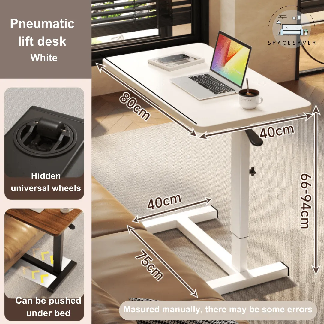 Liftable, Movable and Foldable Bedside Computer Table/Small Liftable Table for Home Living Room: A Compact Desk beside the Sofa for Office Use