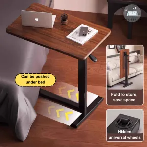 Liftable, Movable and Foldable Bedside Computer Table/Small Liftable Table for Home Living Room: A Compact Desk beside the Sofa for Office Use