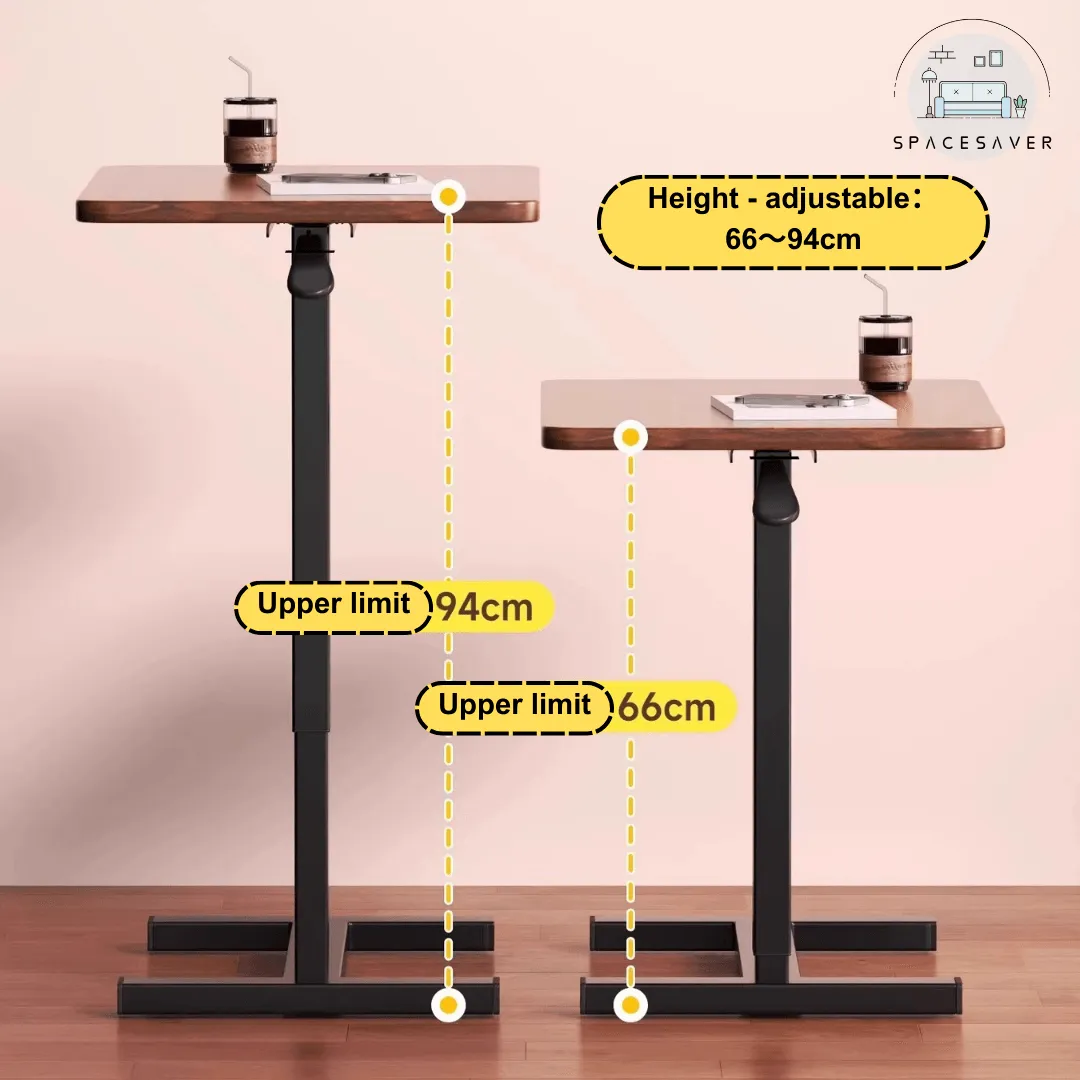Liftable, Movable and Foldable Bedside Computer Table/Small Liftable Table for Home Living Room: A Compact Desk beside the Sofa for Office Use