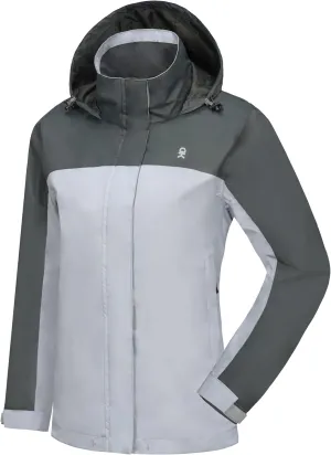 Little Donkey Andy Women’s Waterproof Rain Jacket Lightweight Outdoor Windbreaker Rain Coat Shell for Hiking, Travel
