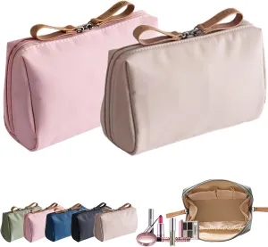 LONGLUAN Tidynook Makeup Bag Small, Tidynook Cosmetic Bag, Tidynook Lipstick Makeup Bag Mini, Tidynook Makeup Bag for Purse, Tidynook Makeup Pouch with Compartments (2PCS-E)
