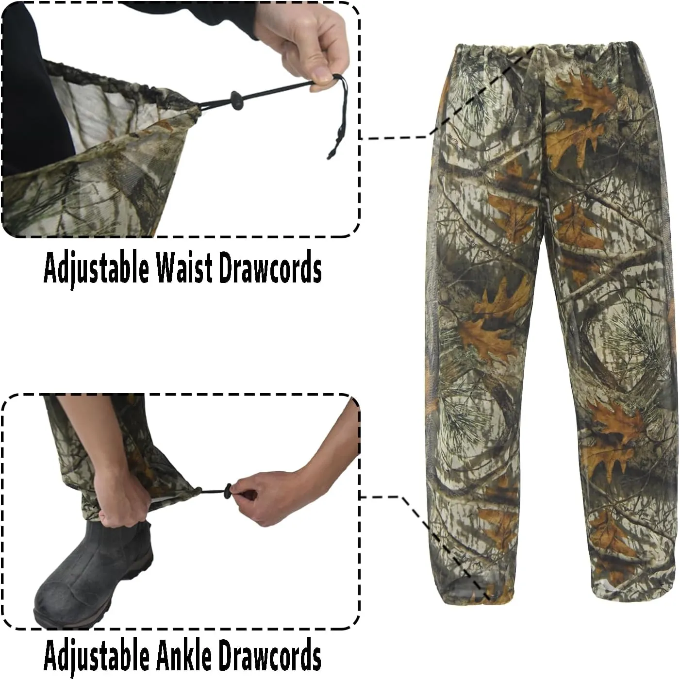 LOOGU Mosquito Suits, Net Bug Pants & Jacket Hood Sets - Ultra-fine Mesh - With Fishing, Hiking, Camping and Gardening