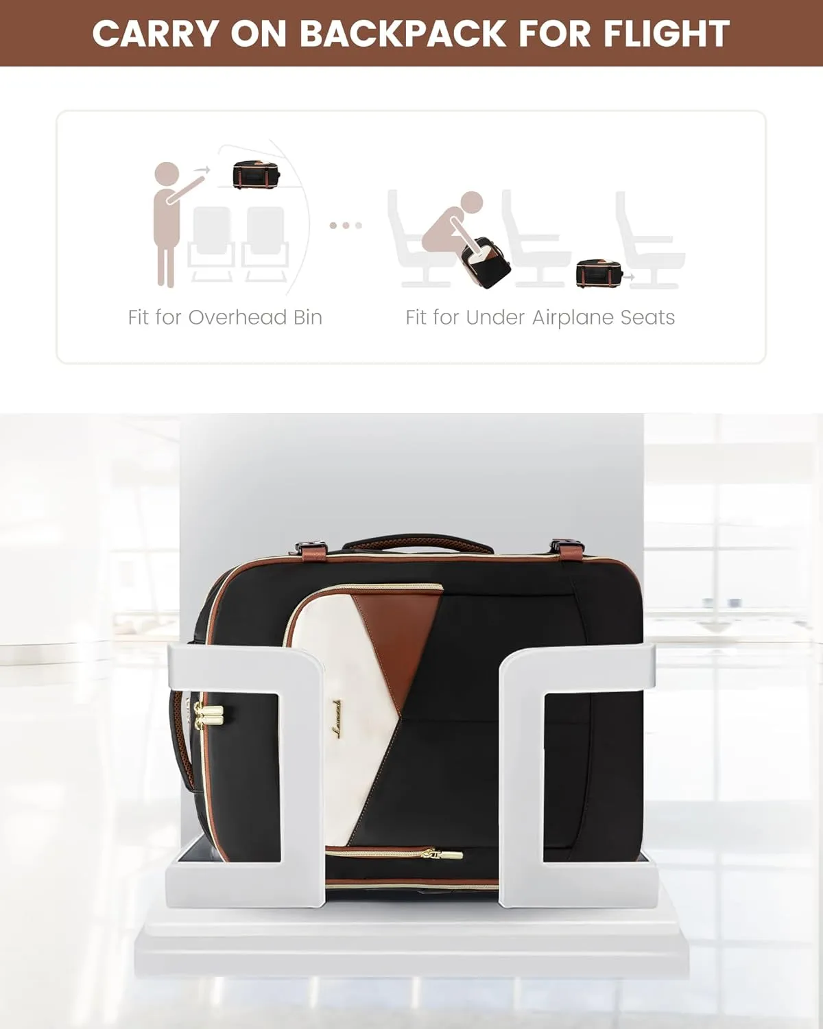 LOVEVOOK Large Travel Backpack for Women & Men, TSA Carry-On with 3 Packing Cubes, Personal Item Fit 17" Laptop, 40L Waterproof Travel Essentials Airline Approved Luggage