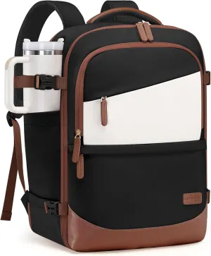LOVEVOOK Travel Backpack for Women & Men, 40L Carry on Backpack Airline Approved, Large TSA Personal Item Travel Bag fits 17.3" Laptop, Business Weekender Bag for Essentials, 4Pcs