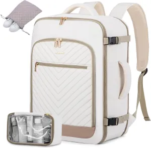 LOVEVOOK Travel Backpack For Women,40L Carry On Backpack Flight Approved,TSA Personal Item Travel Bag Fits 17 Inch Laptop,Business Weekender Overnight Daypack with Toiletry