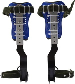 LOYALHEARTDY Climbing Spike, Adjustable Tree Climbing Gear with Spare Foot Strap and Ankle Straps,Tree Climbing Gear for Tree Climbing, Jungle Survival, Fruit Picking (Loading Capacity 330.69lbs)