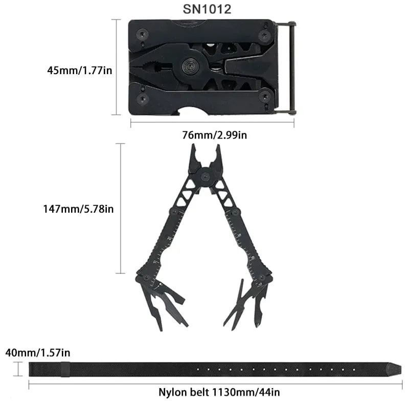 MacGyver Survival Multi-Tool Multi-functional Folding Belt