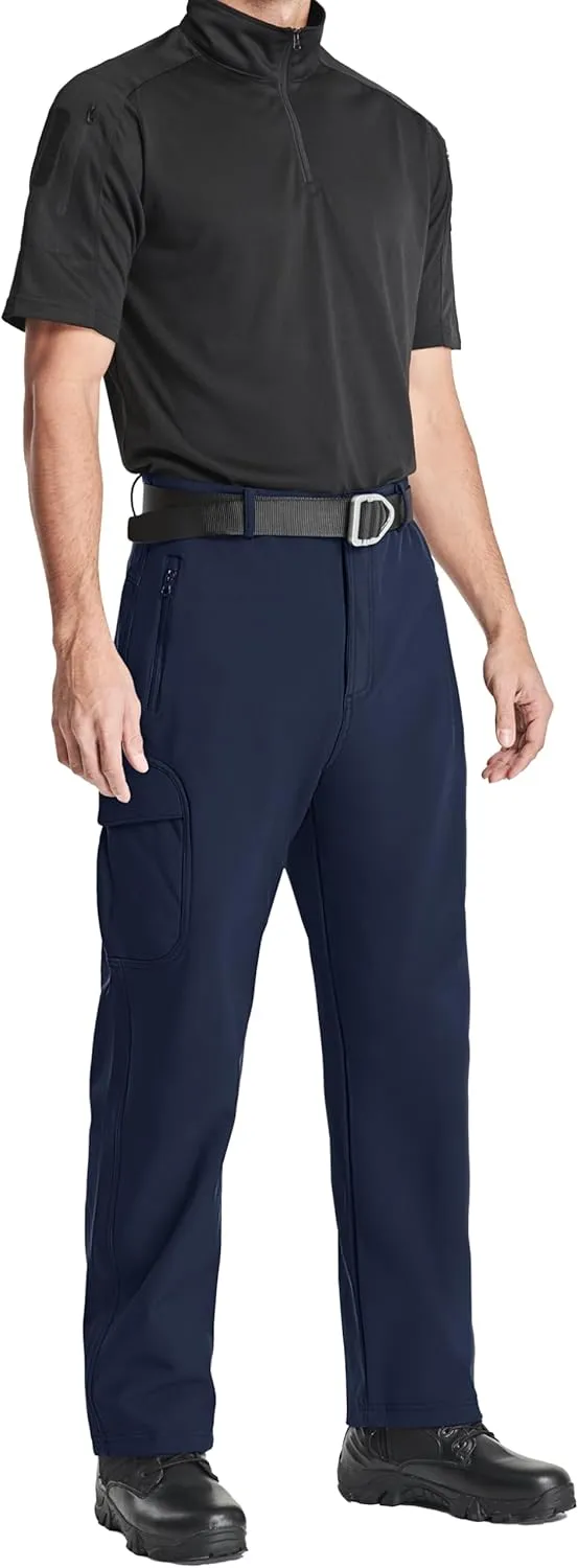 MAGCOMSEN Men's Winter Pants Water Resistant Fleece Lined Snowboard Ski Pants Softshell Tactical Pants with Multi-Pockets