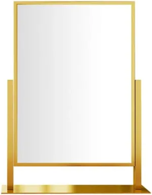 Makeup Mirror Metal Square Makeup Mirror Desktop Makeup Mirror Folding Beauty Mirror Double-Sided Adjustable Desktop Makeup Mirror Beauty Mirror