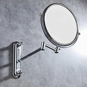 Makeup Mirror Vanity Mirror Vanity Mirrors,Wall-Mounted Makeup Mirror Folding Double-Sided Bathroom Mirror Beauty Mirror for Bathroom Hotels Cosmetic Mirror
