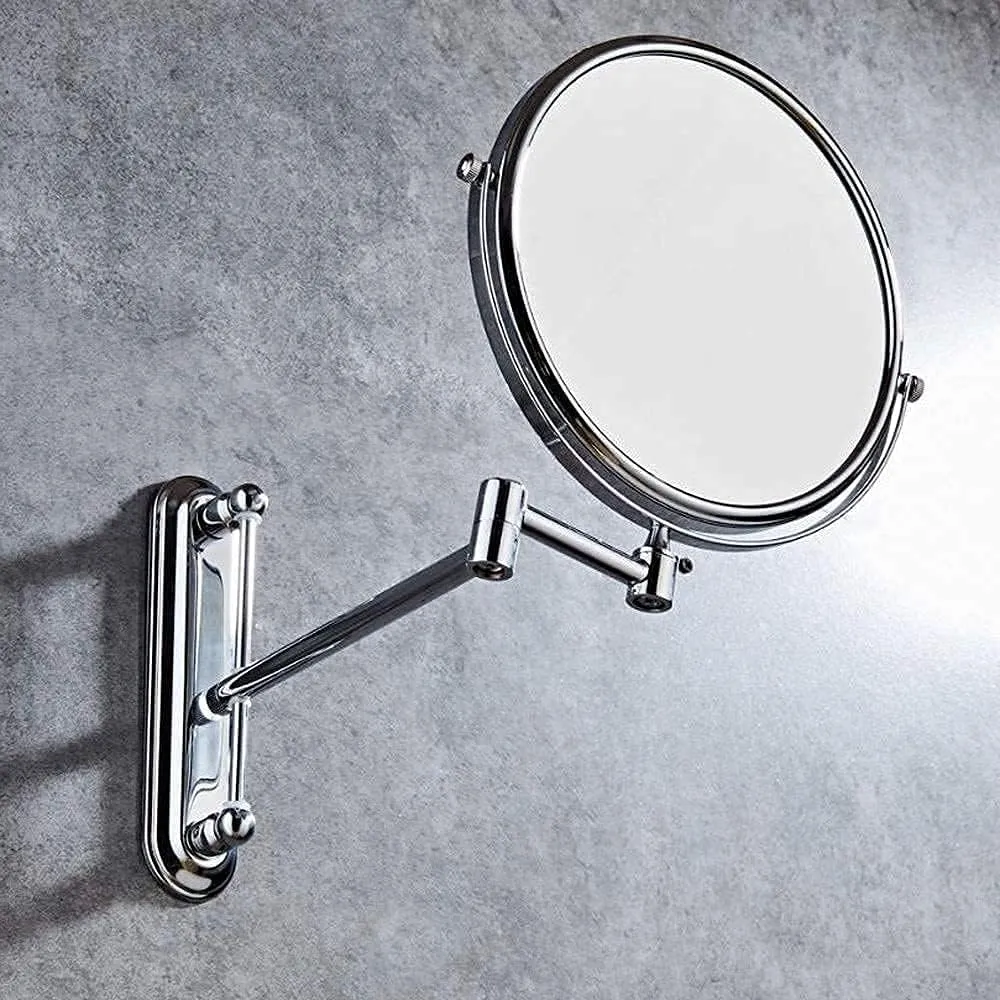 Makeup Mirror Vanity Mirror Vanity Mirrors,Wall-Mounted Makeup Mirror Folding Double-Sided Bathroom Mirror Beauty Mirror for Bathroom Hotels Cosmetic Mirror