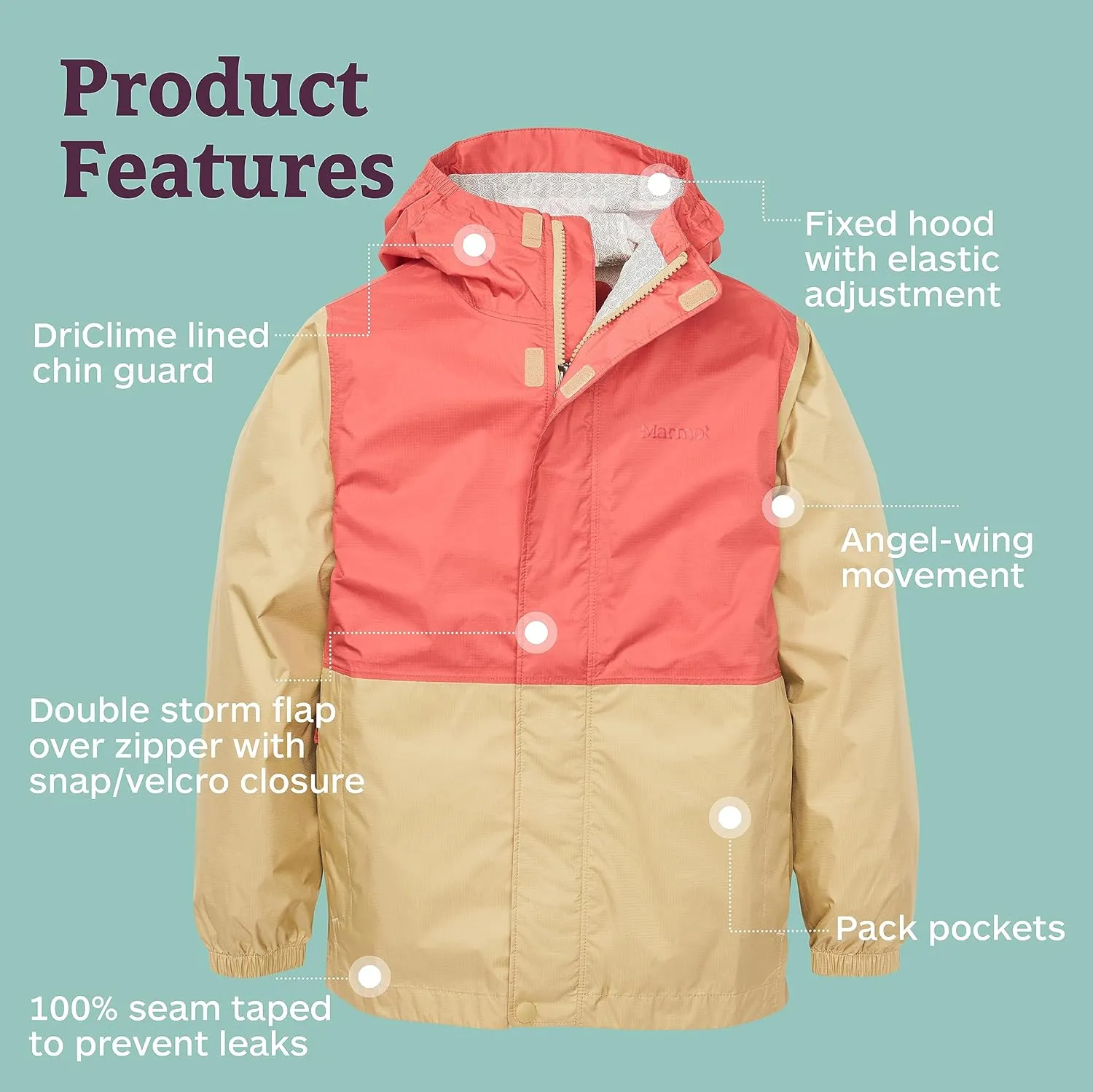 MARMOT Boys' Kid's Precip Eco Jacket