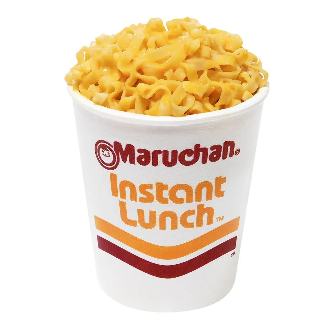 Maruchan Instant Lunch Cheddar Cheese, Ramen Noodle Soup, Microwaveable Meal, 2.25 Oz, 12 Count