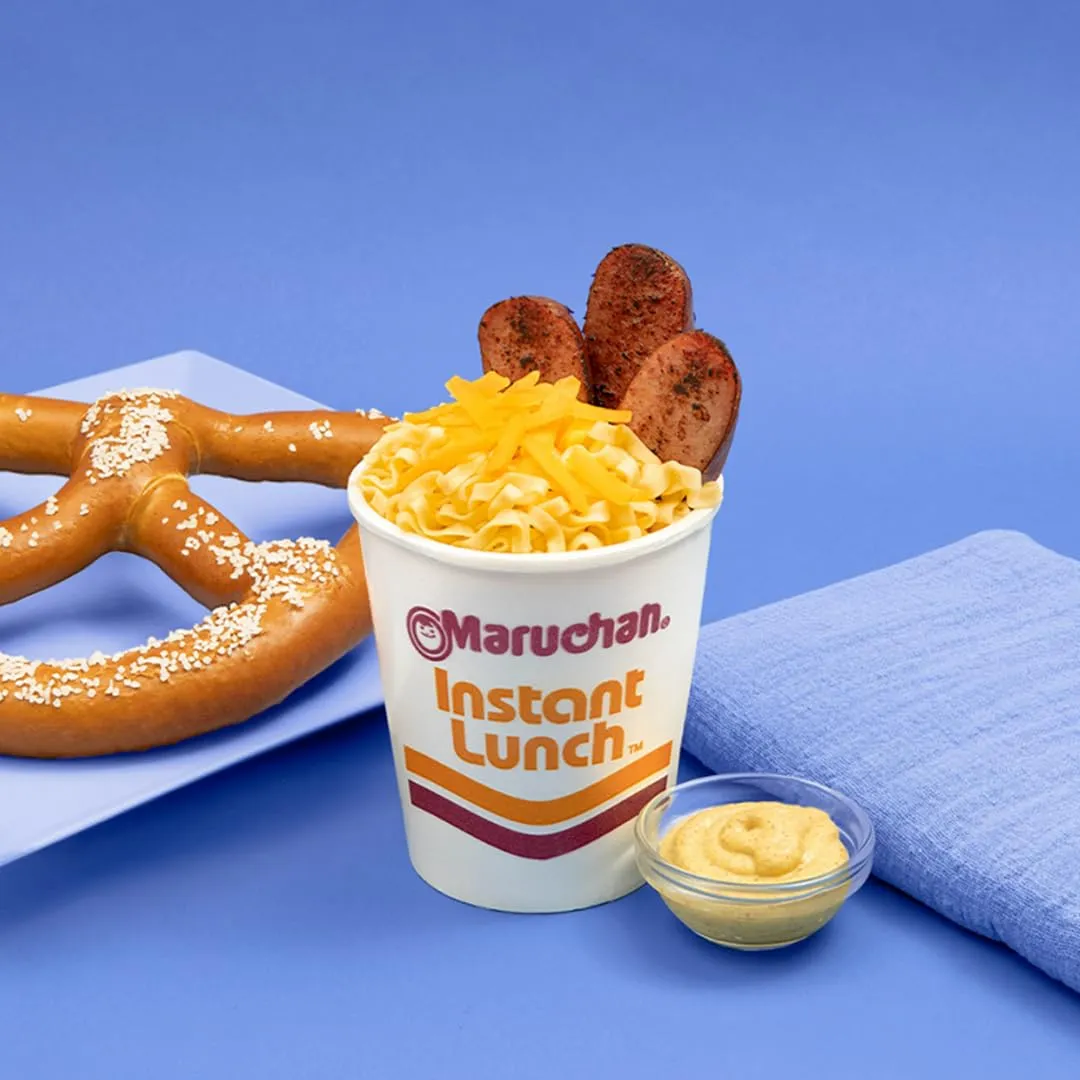 Maruchan Instant Lunch Cheddar Cheese, Ramen Noodle Soup, Microwaveable Meal, 2.25 Oz, 12 Count