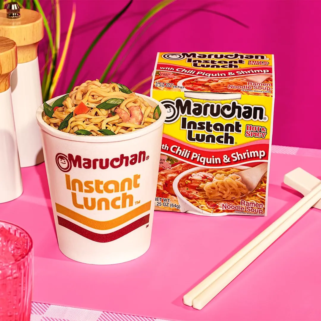 Maruchan Instant Lunch Chili Piquin & Shrimp, 2.25 Ounce (Pack of 12)
