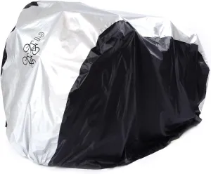 Maveek Bycicle Cover for 2 Bikes Waterproof Cycle Dirt Bike Outdoor Rain Dust Snow Water Wind Sun Resistant UV Protection Winter Summer Cold All Weather Indoor Garage Storage Road Mountain Bike