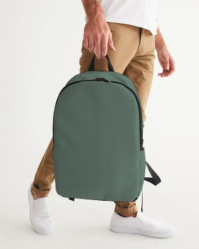 Medium Dark Green Waterproof Backpack | Medium Dark Pale Pastel Green | C30M0Y30K60