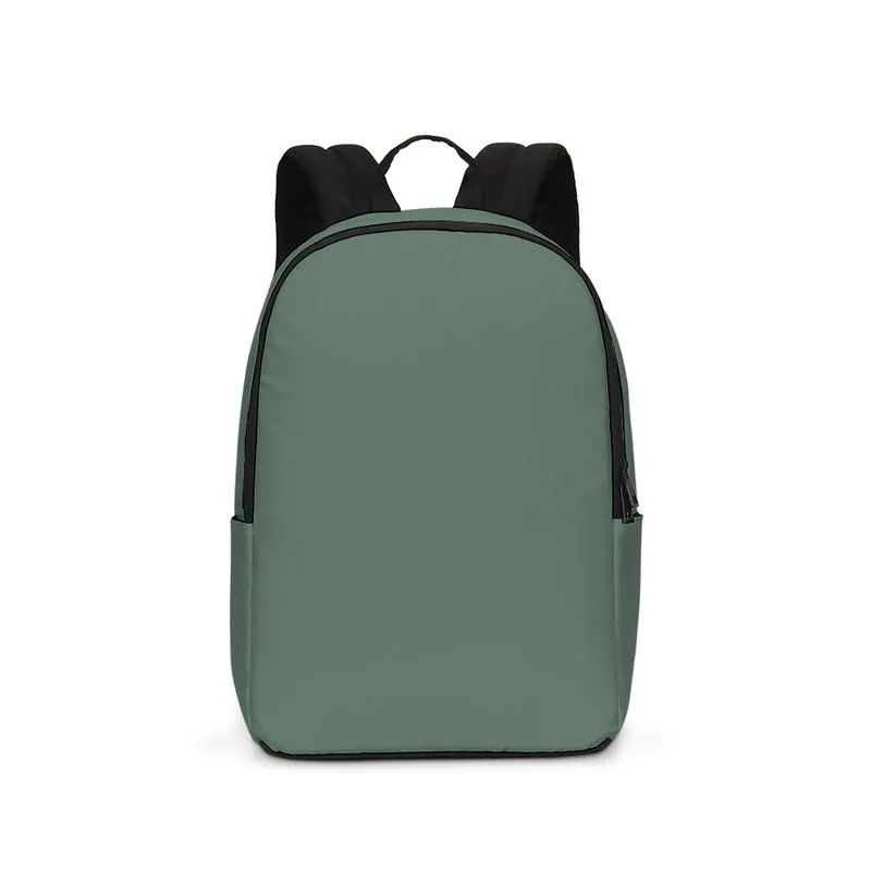 Medium Dark Green Waterproof Backpack | Medium Dark Pale Pastel Green | C30M0Y30K60