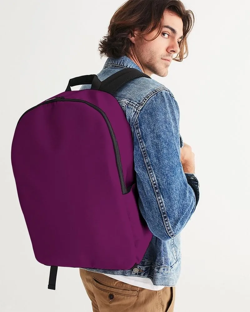 Medium Dark Magenta Purple Waterproof Backpack | Medium Dark Pure Magenta Purple | C25M100Y0K60