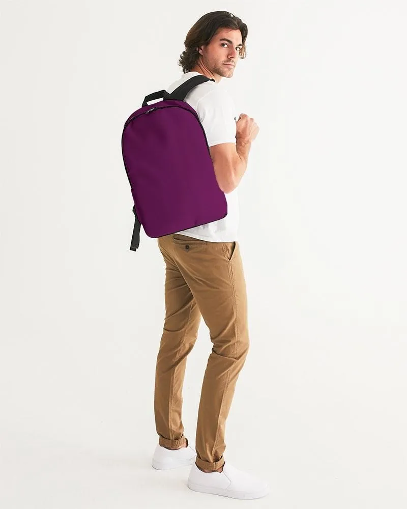 Medium Dark Magenta Purple Waterproof Backpack | Medium Dark Pure Magenta Purple | C25M100Y0K60