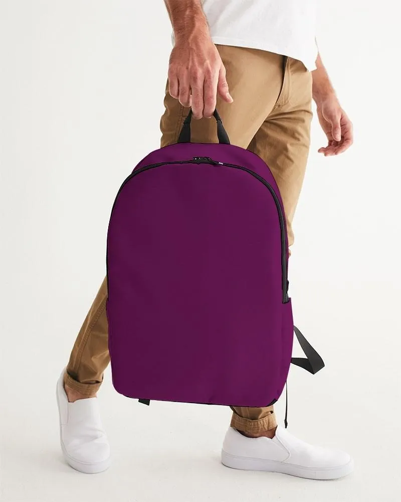 Medium Dark Magenta Purple Waterproof Backpack | Medium Dark Pure Magenta Purple | C25M100Y0K60