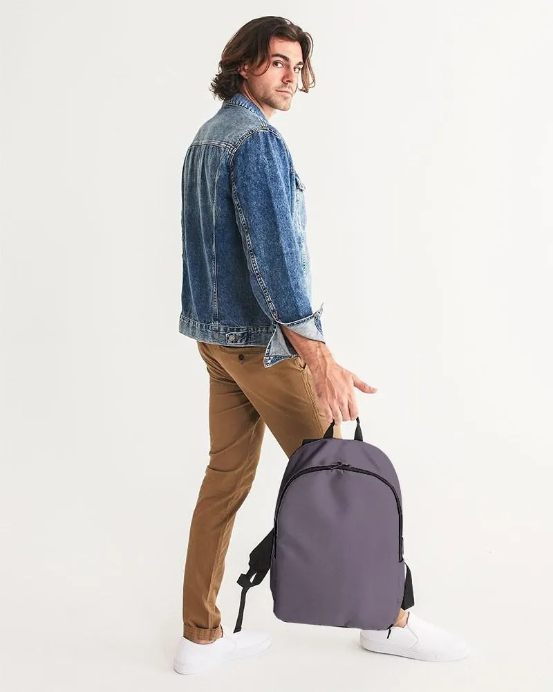 Medium Dark Purple Gray Waterproof Backpack | Medium Dark Pale Pastel Purple Gray | C15M30Y0K60