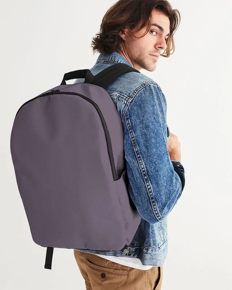 Medium Dark Purple Gray Waterproof Backpack | Medium Dark Pale Pastel Purple Gray | C15M30Y0K60