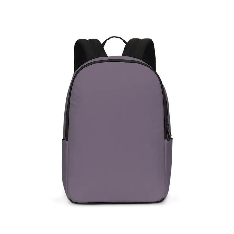 Medium Dark Purple Gray Waterproof Backpack | Medium Dark Pale Pastel Purple Gray | C15M30Y0K60