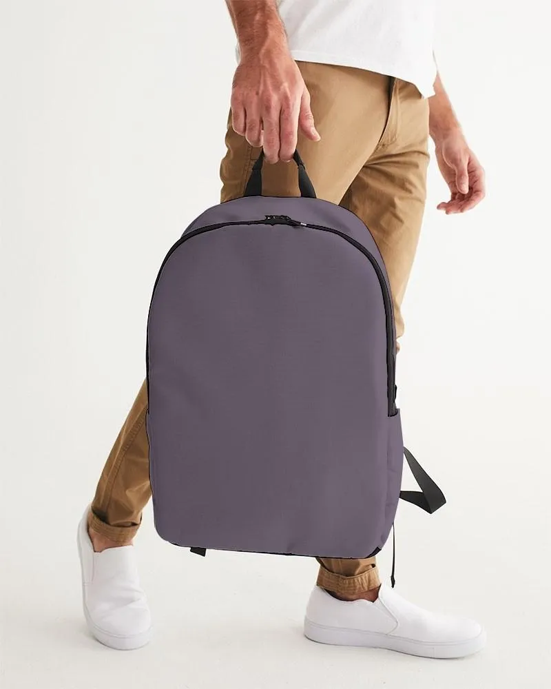 Medium Dark Purple Gray Waterproof Backpack | Medium Dark Pale Pastel Purple Gray | C15M30Y0K60